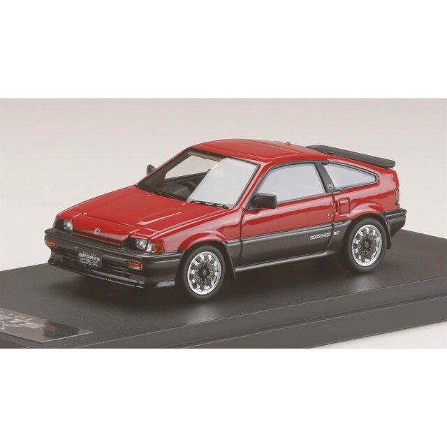 MARK43 1/43 ホンダ バラード スポーツ CR-X Si AS With 無限 CF-48 ホイール レッド 完成品ミニカー PM4384SR【倉庫取寄せ】