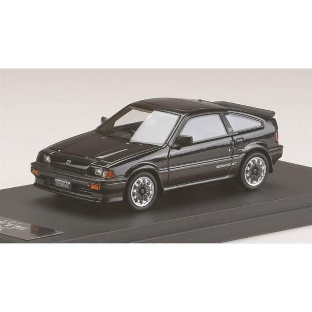 MARK43 1/43 ホンダ バラード スポーツ CR-X Si AS With 無限 CF-48 ホイール ブラック 完成品ミニカー PM4384SBK【倉庫取寄せ】