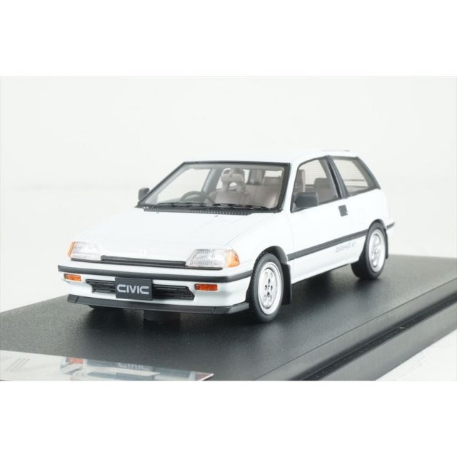 MARK43 1/43 ホンダ シビック Si AT 1984 ワンダーシビック ホワイト 完成品ミニカー PM4399W