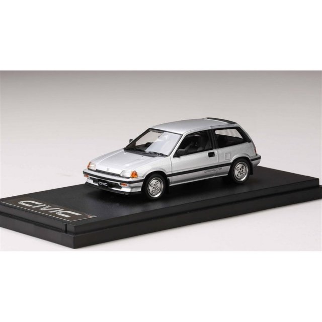 MARK43 1/43 ホンダ シビック Si AT 1984 ワンダーシビック シルバー 完成品ミニカー PM4399S