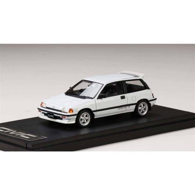 MARK43 1/43 ホンダ シビック Si AT 1984 無限 MR-5 ホイール装着車 ホワイト 完成品ミニカー PM4399CW