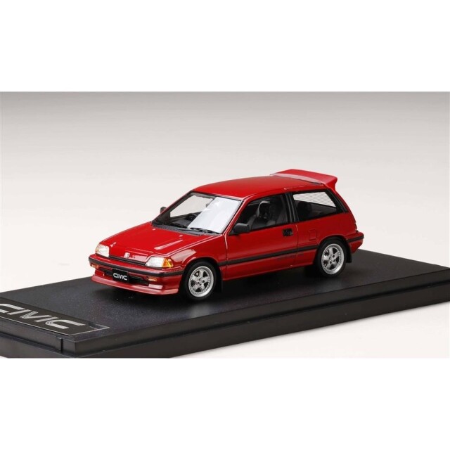 MARK43 1/43 ホンダ シビック Si AT 1984 無限 MR-5 ホイール装着車 レッド 完成品ミニカー PM4399CR【倉庫取寄せ】