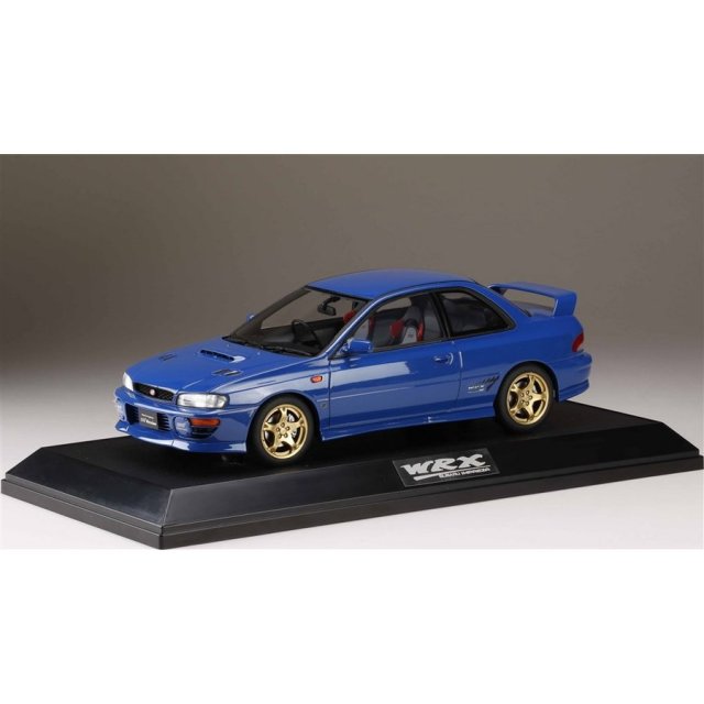 ホビージャパン 1/18 スバル インプレッサ WRX タイプR STiバージョン IV Vリミテッド GC8 1998 ソニックブルーマイカ 完成品ミニカー HJ1812ELBL