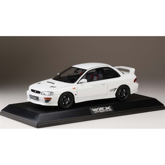 ホビージャパン 1/18 スバル インプレッサWRX タイプ R STi Ver.1997(GC8) フェザーホワイト 完成品ミニカー HJ1812DW