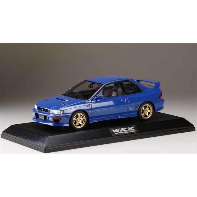 ホビージャパン 1/18 スバル インプレッサWRX タイプ R STi Ver.1997(GC8) ソニックブルーマイカ 完成品ミニカー HJ1812DBL