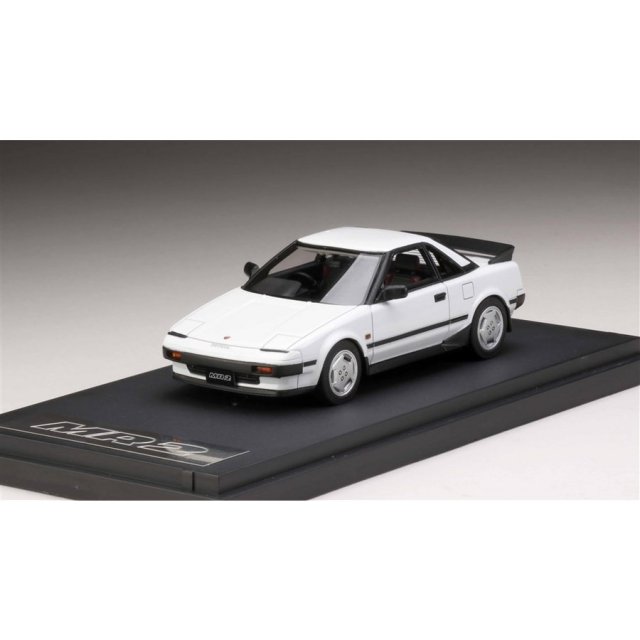 MARK43 1/43 トヨタ MR2 G-Limited スーパーホワイトII 完成品ミニカー PM4377AW