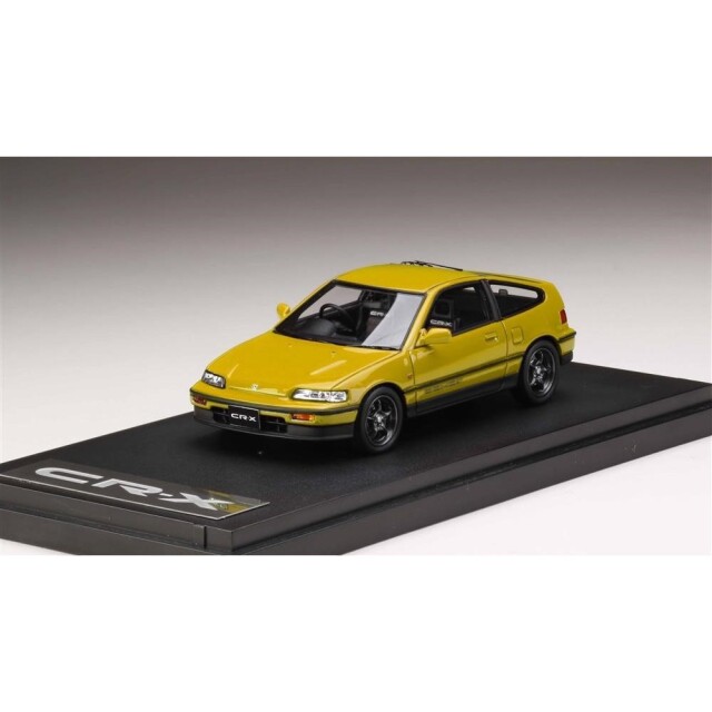 MARK43 1/43 ホンダ CR-X Si EF7 with 無限 RNRホイール イエロー 完成品ミニカー PM43115MY【倉庫取寄せ】