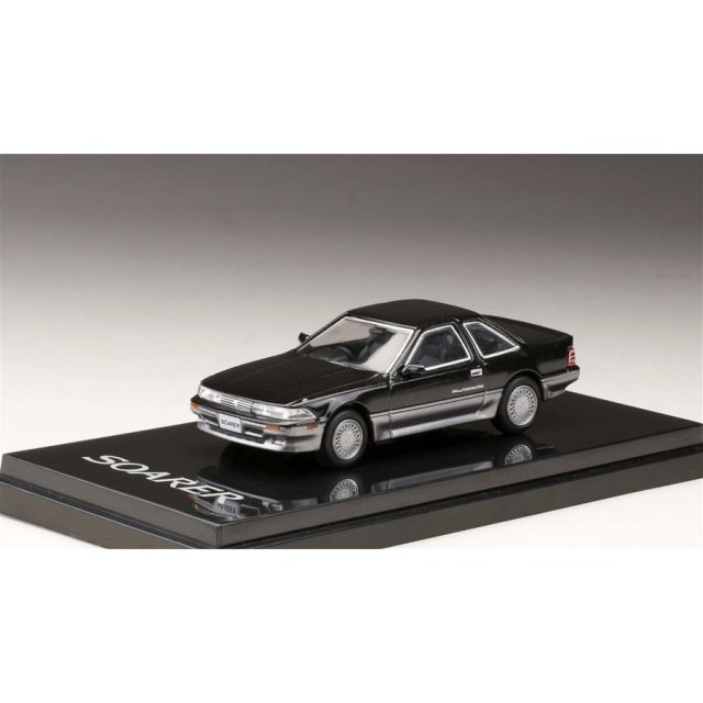ホビージャパン 1/64 トヨタ ソアラ 2.0GT-ツインターボ L 1988 ダンディブラックトーニング 完成品ミニカー HJ641001BDB