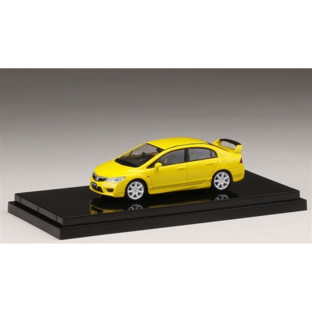 ホビージャパン 1/64 ホンダ シビック タイプ R FD2 サンライトイエロー カスタムカラーバージョン 完成品ミニカー HJ641003AY