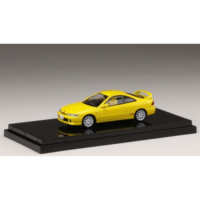 ホビージャパン 1/64 ホンダ インテグラ タイプ R DC2 サンライトイエロー カスタムカラーバージョン 完成品ミニカー HJ641004BY