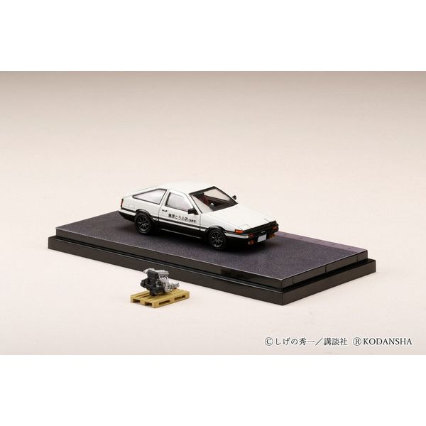 ホビージャパン 1/64 トヨタ スプリンタートレノ GT APEX AE86 頭文字D/4A-GE ディスプレイモデル付き 完成品ミニカー HJ642008DB