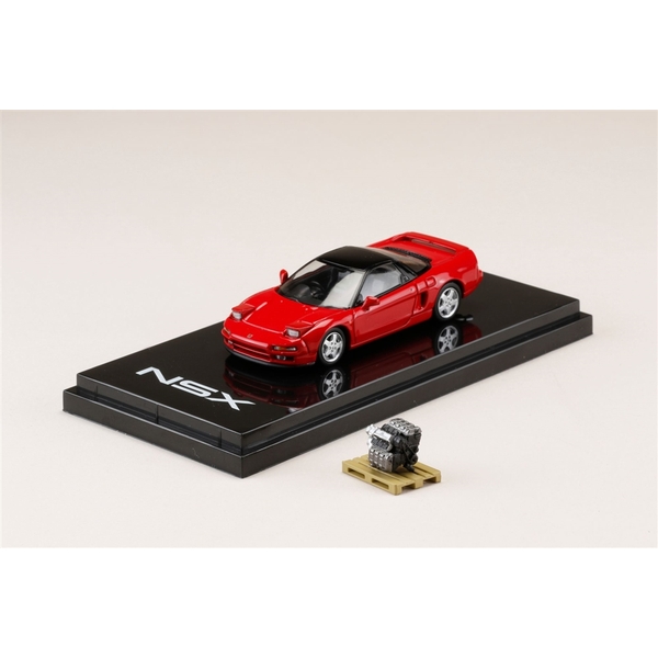 ホビージャパン 1/64 ホンダ NSX NA1 1990 フォーミュラーレッド エンジンディスプレイモデル付属 完成品ミニカー HJ642006R