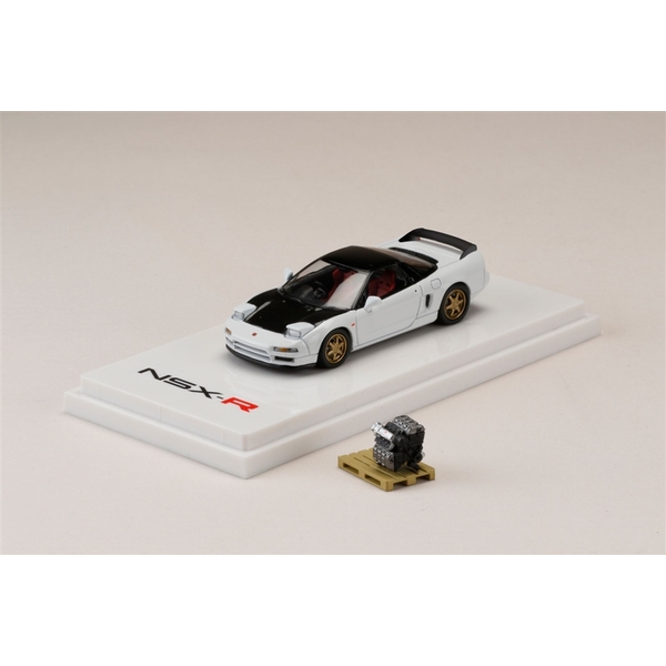 ホビージャパン 1/64 ホンダ NSX NA1 Type R カスタム チャンピオンシップホワイト エンジンディスプレイモデル付属 完成品ミニカー HJ642006RCW