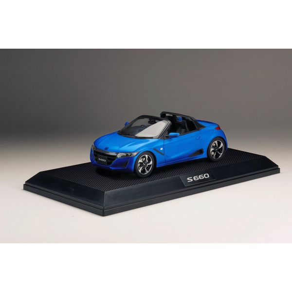 ホビージャパン 1/18 ホンダ S660 α フレンチブルーパール 完成品ミニカー HJ1803BBL
