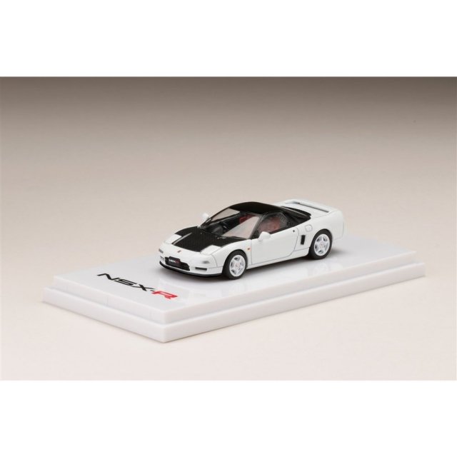 ホビージャパン 1/64 ホンダ NSX NA1 タイプ R 1992 チャンピオンシップホワイト/カーボンフロントカウル 完成品ミニカー HJ641006RCW