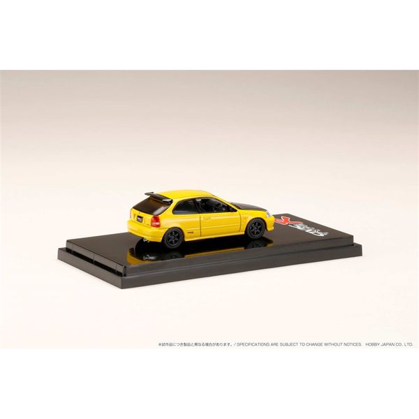 1/64 ホンダ シビック Type R EK9/エンジンモデル付 カスタムVer. サンライトイエロー