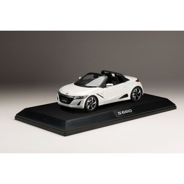 ホビージャパン 1/18 ホンダ S660 α プレミアムスターホワイトパール 完成品ミニカー HJ1803BW