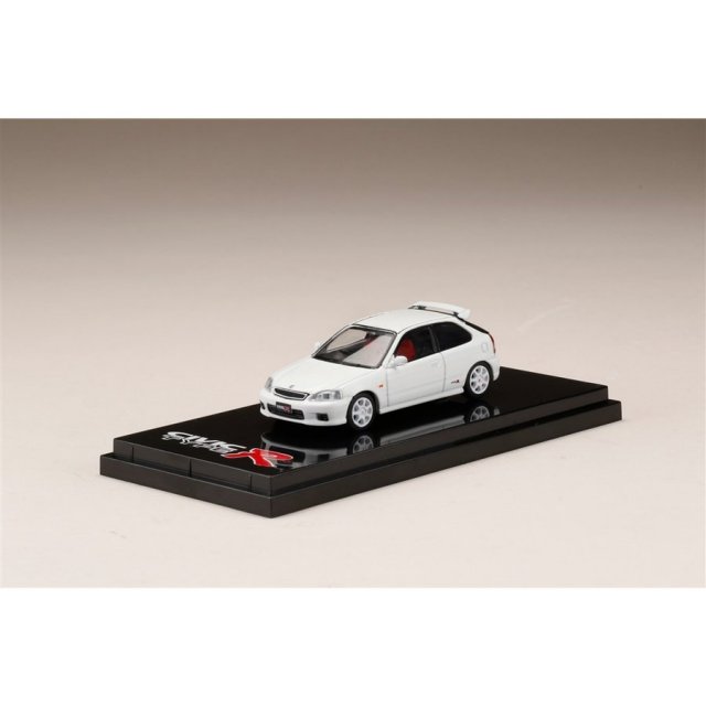 ホビージャパン 1/64 ホンダ シビック TYPE R EK9 チャンピオンシップホワイト 完成品ミニカー HJ641016W
