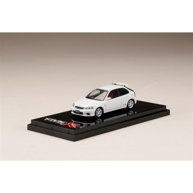 ホビージャパン 1/64 ホンダ シビック TYPE R EK9 カスタムバージョン チャンピオンシップホワイト 完成品ミニカー HJ641016SW
