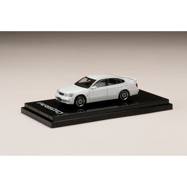 ホビージャパン 1/64 トヨタ アリストV300 VERTEX EDITION カスタムバージョン ホワイトパールクリスタルシャイン 完成品ミニカー HJ641030CW