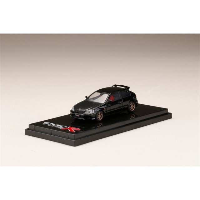 ホビージャパン 1/64 ホンダ シビック TYPE R EK9 カスタムバージョン/カーボンボンネット スターライトブラックパール 完成品ミニカー HJ641016CBK