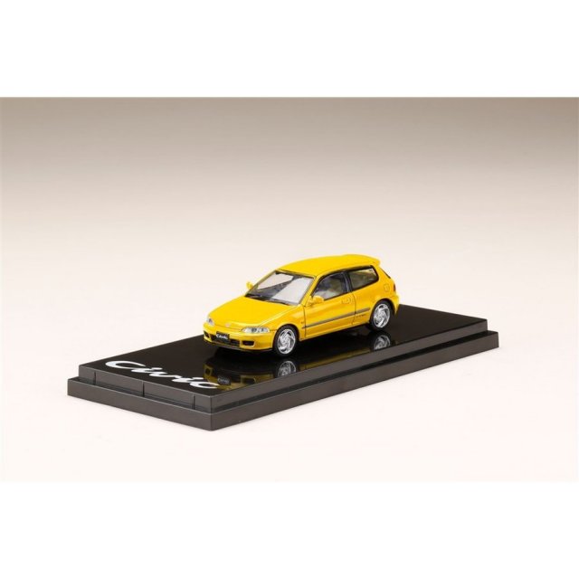 ホビージャパン 1/64 ホンダ シビック EG6 SiR-II カーニバルイエロー 完成品ミニカー HJ641017AY