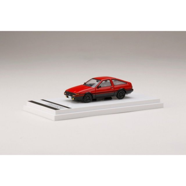 ホビージャパン 1/64 トヨタ スプリンター トレノ GT APEX (AE86) カスタムバージョン ハイフラッシュツートン(赤/黒) 完成品ミニカー HJ641008SRK