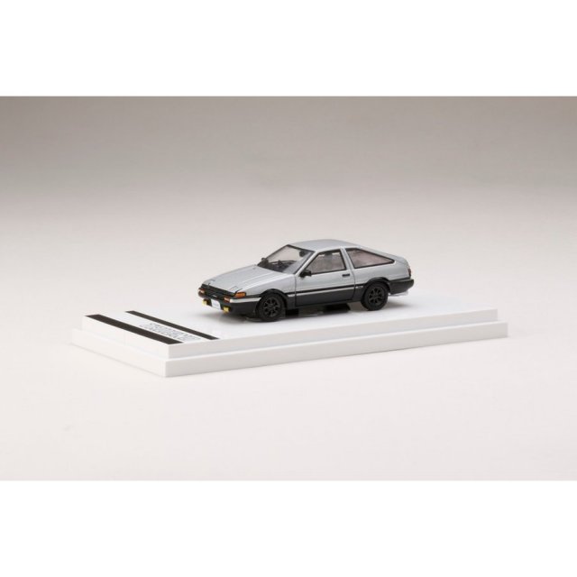ホビージャパン 1/64 トヨタ スプリンター トレノ GT APEX (AE86) カスタムバージョン ハイメタルツートン(銀/黒) 完成品ミニカー HJ641008SSK