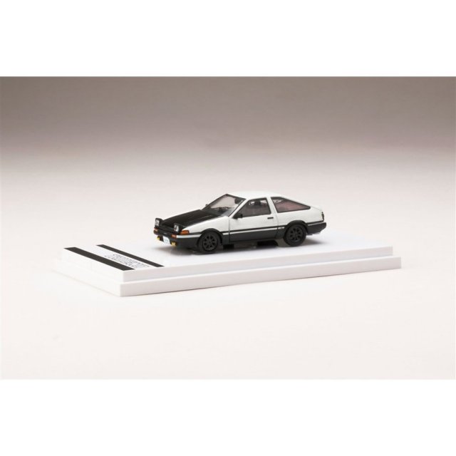 ホビージャパン 1/64 トヨタ スプリンター トレノ GT APEX AE86 オープンライト カーボンボンネット ハイテックツートン 完成品ミニカー HJ641008LCWK