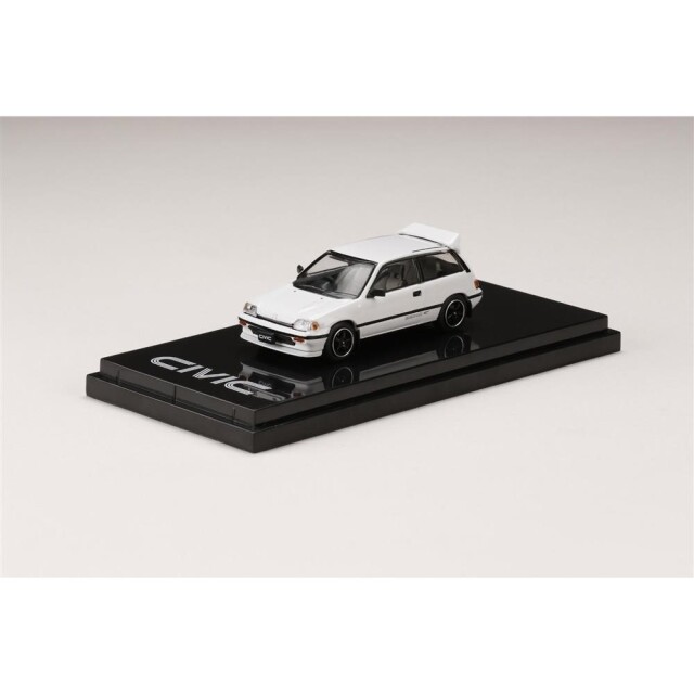 ホビージャパン 1/64 ホンダ シビック Si AT 1984 カスタムバージョン ワンダーシビック ホワイト 完成品ミニカー HJ641029CW