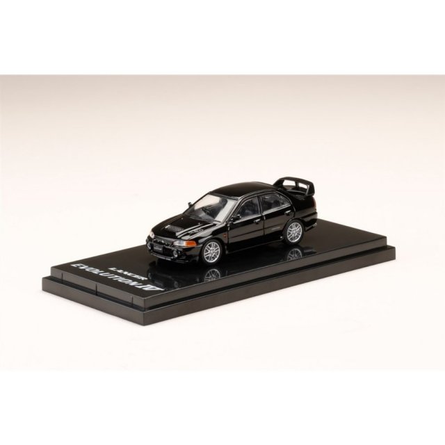 ホビージャパン 1/64 ミツビシ ランサー GSR エボリューション IV CN9A ピレネーブラック 完成品ミニカー HJ641011BK