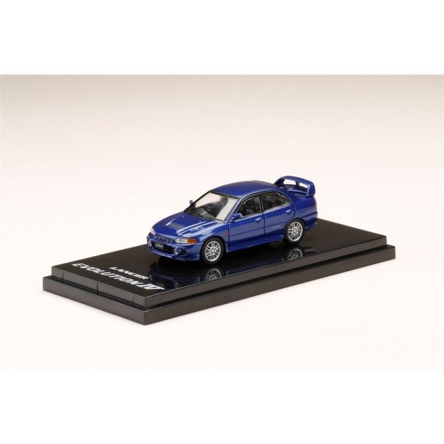 ホビージャパン 1/64 ミツビシ ランサーGSR エボリューション IV CN9A アイセルブルー 完成品ミニカー HJ641011BL