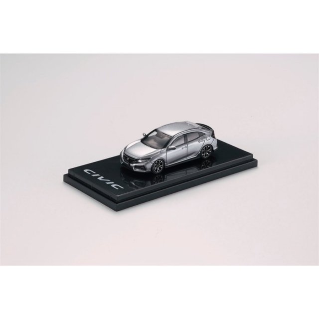 ホビージャパン 1/64 ホンダ シビックハッチバック FK7 ルナシルバーメタリック 完成品ミニカー HJ641018AS