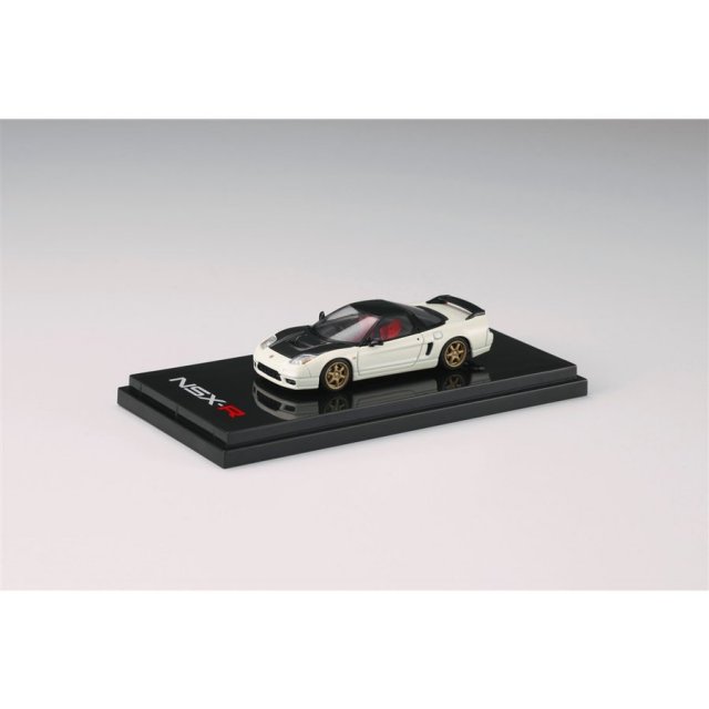 ホビージャパン 1/64 ホンダ NSX-R NA2 カーボンフロントカウル カスタムバージョン チャンピオンシップホワイト 完成品ミニカー HJ641015BCW