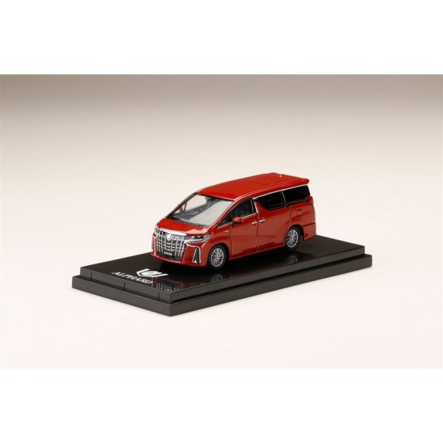 ホビージャパン 1/64 トヨタ アルファード ハイブリッド H30W エアロタイプ ダークレッドマイカメタリック 完成品ミニカー HJ641012HR
