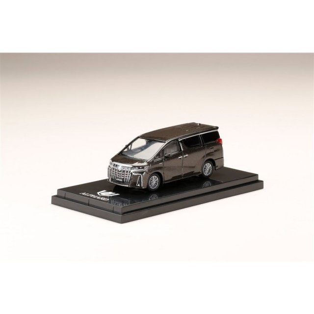 ホビージャパン 1/64 トヨタ アルファード ハイブリッド H30W エアロタイプ グラファイトメタリック 完成品ミニカー HJ641012HGM