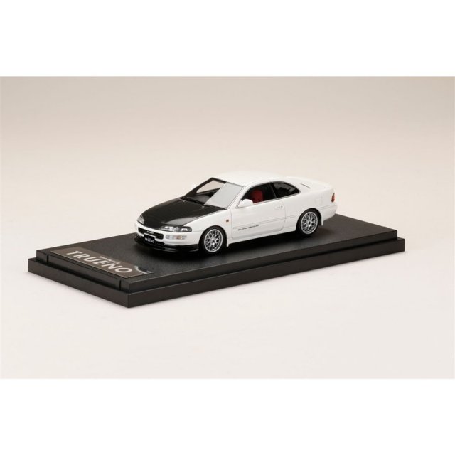MARK43 1/43 トヨタ スプリンタートレノ GT APEX AE101 カスタムVer. カーボンボンネット スーパーホワイトII 完成品ミニカー PM43129CW