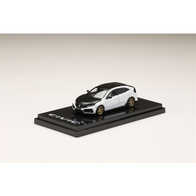 ホビージャパン 1/64 ホンダ シビック ハッチバック FK7 カーボンボンネット ホワイトオーキッドパール 完成品ミニカー HJ641018DW
