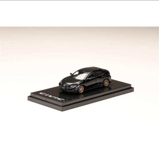 ホビージャパン 1/64 ホンダ シビック ハッチバック FK7 カーボンボンネット クリスタルブラックパール 完成品ミニカー HJ641018DBK