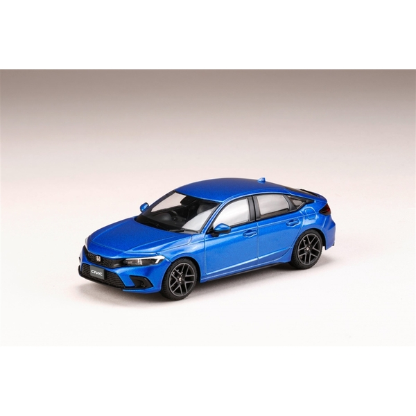 ホビージャパン 1/43 ホンダ シビック 2021 プレミアムクリスタルブルーメタリック 完成品ミニカー HJ431003BL