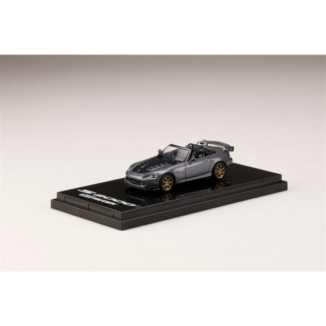 ホビージャパン 1/64 Mugen ホンダ S2000 ムーンロックメタリック 完成品ミニカー HJ641020MS