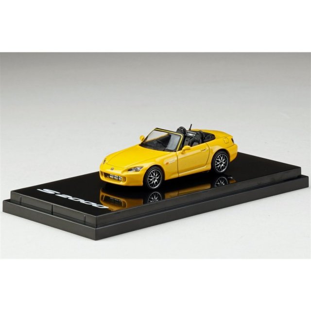 ホビージャパン 1/64 ホンダ S2000 AP1 Type 200 カスタムバージョン ニューインディイエローパール 完成品ミニカー HJ641020CY