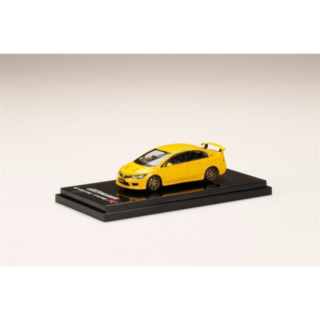 ホビージャパン 1/64 無限 ホンダ シビック タイプR FD2 サンライトイエロー 完成品ミニカー HJ641003MY
