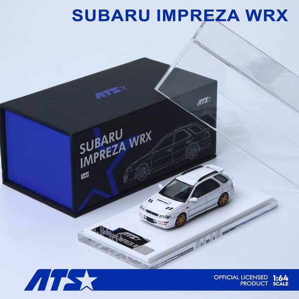 【10月予約】1/64 スバル インプレッサ WRX パールホワイト 完成品ミニカー ATS881507
