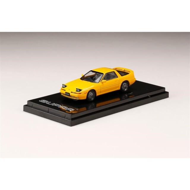ホビージャパン 1/64 トヨタ スープラ A70 2.5GT ツインターボ カスタムバージョン イエローカスタムカラー 完成品ミニカー HJ641026CY