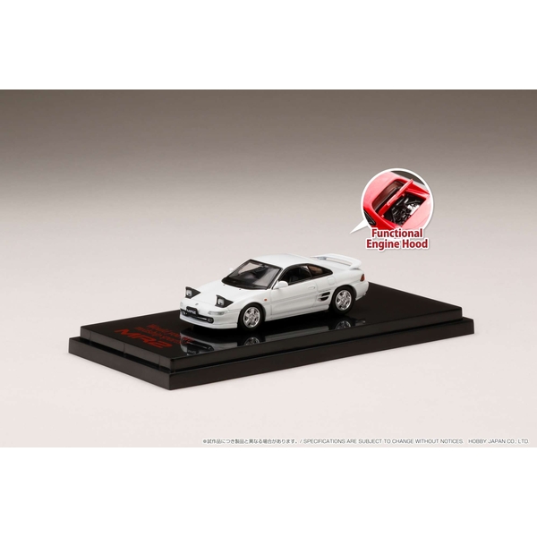 ホビージャパン 1/64 トヨタ MR2 SW20 GT-S 1996/オープンヘッドライト スーパーホワイトII 完成品ミニカー HJ641045HW