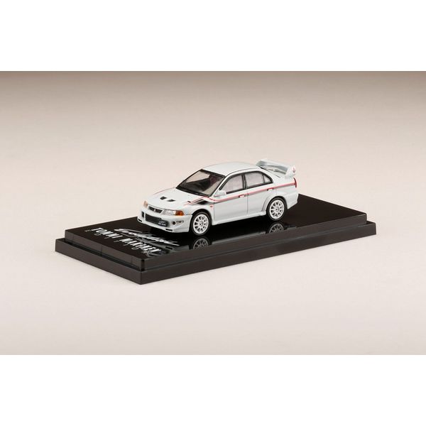 ホビージャパン 1/64 ミツビシ ランサーエボリューション6 T.M.E. SPカラーリング CP9A スコーティアホワイト 完成品ミニカー HJ641033CW