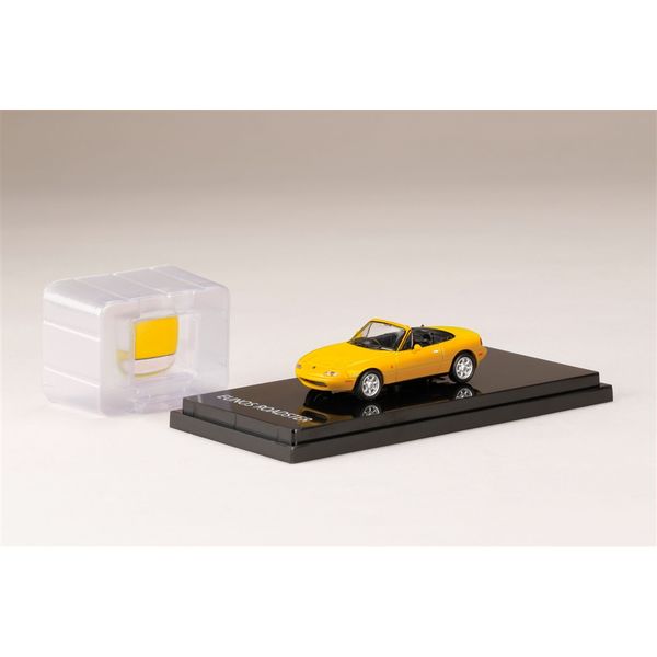 ホビージャパン 1/64 マツダ ユーノス ロードスター NA6CE J-LIMITED サンバーストイエロー 完成品ミニカー HJ641025BY