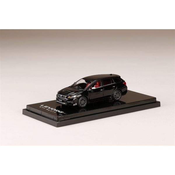 1/64 スバル レヴォーグ STI Sport EyeSight VM/F型 オプション装着車 クリスタルブラックシリカ 完成品ミニカー HJ641034DBK