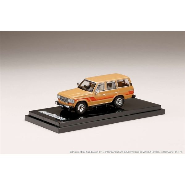 1/64 トヨタ ランドクルーザー 60 GX 1988 OPサイドステッカーベージュ 完成品ミニカー HJ642039BBG